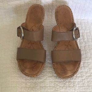 Born cork wedge sandals